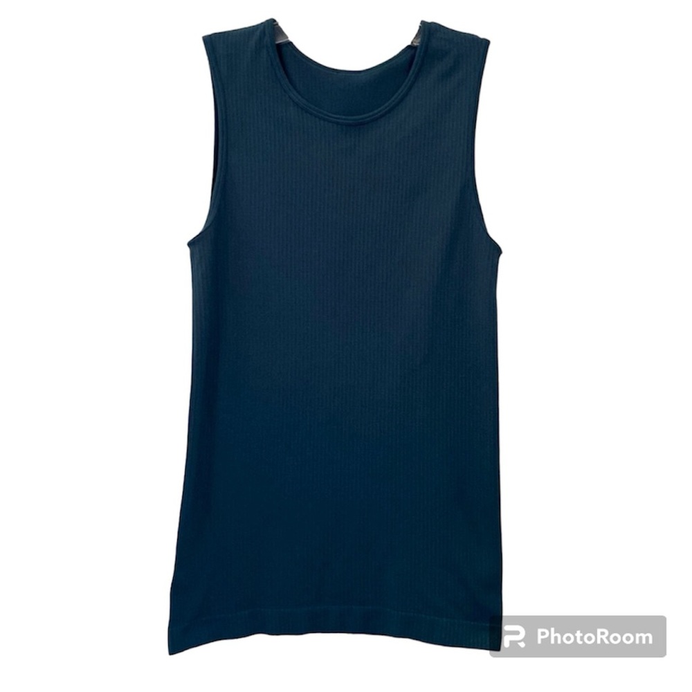 ZYIA Active Wear Teal Green Rubbed Tank Top